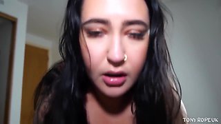 Sexy Huge Tits Bbw Brunette Solo Masturbation 4k) - Big Ass Babe - Rosina Luxx