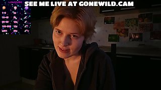 Light-haired Taunts Hooters in Kitchen