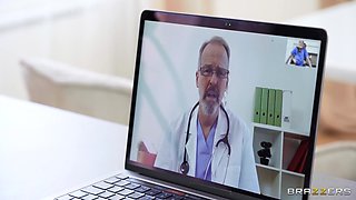 Big Naturals Nurse Gets Kitchen Creeped During Video Conference with a Hospital Doctor: Jordi El Nino Polla, Josephine Jackson Part 2