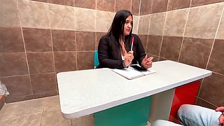 Big Ass Latina Boss Fucks Employee Rough - Office Sex & Creampie