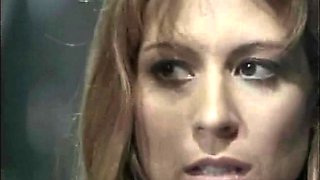 Horny blonde fucked hardcore in vintage style