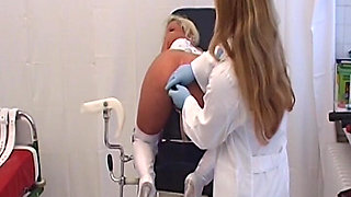 This Is German Nurse Who Is Playing with Her Paties Pussy