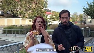 Hot Redhead Slut Fucks Stranger with Big White Cock - POV HD Sex