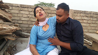 18 Years Virgin College Girl Big Boob Press by Her Step Stepbrother in Outdoor Desi Girl