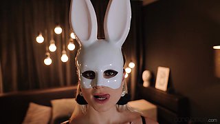 Horny Blonde Bunny Shares Easter Treat