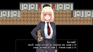 Amelie falls over and over again An endless week in Magic Academy hentai game sex dance ahegao fuck hard dildo