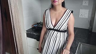 Sexy Indian Step Sister Fucks Step Brother Hard in Kitchen - Desi Homemade 4K