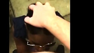 Public Blowjob on Black Tits