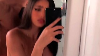 Interracial gangbang brunette slut facial bukkake in hd