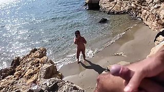 Amateur MILF Expressiagirl Outdoor Blowjob on Beach - Big Natural Tits & Hindi Dirty Talk