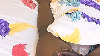 Ebony Stepsister Gets Seduced and Fucked in the Bedroom