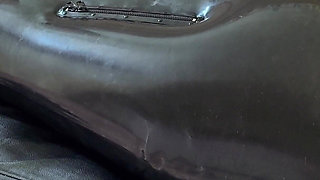 Wife Punishes Her Slave in Full-body-inflate Latex Bag - Estim - Restricted Breathing - Bagged