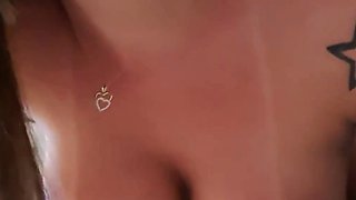 Blonde momma with big boobs takes dick up her tight ass