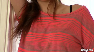 Let's Try Anal - Brunette Ariel Takes Huge Dick Anal Style From Levi & Gets a Facial