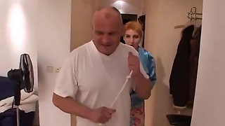 Short-haired Redhead Is Taken by Many Men