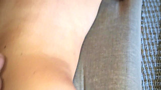 MILF Hotwife Gets Fucked Rough Doggy with Glas Dildo and Big Dick in Her Pussy, Double Penetrated, Creampie