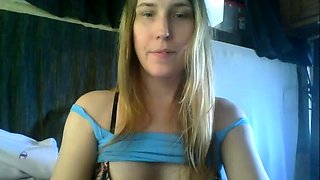 Blonde teen Sierras first erotic masturbation video