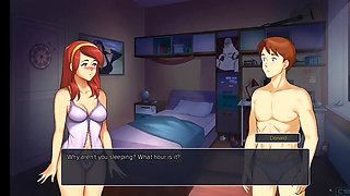 Step Sister with Panties on in Bed