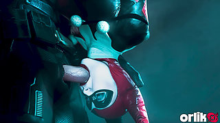 Harley Quinn Sucks and Fucks Batman After Profitable Villainy - Passionate 3D Animation