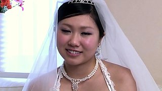 Horny japanese teen oiled and toyed