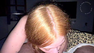 I spit in the hot blonde's face and came on her pussy