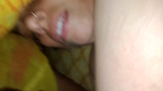 Husband and wife lovli kising