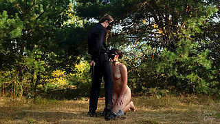 Sinea Gets Punished with Outdoor Spanking for Cumming Without Roman's Permission!