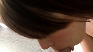 POV Blowjob Teen Girl Brunette Compilation