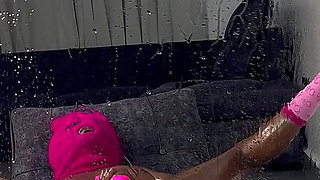 Squirting with a Balaclava on Coz Why Not