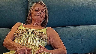 Granny Well Fucked on the Couch!