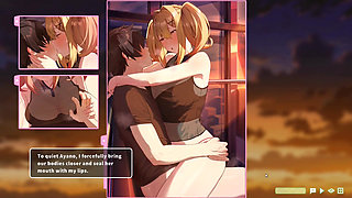 Hentai Game - Summer Clover - Ferris Wheel Sex - Fucking the Blonde on the Ferris Wheel