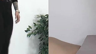 Slave's Orgasms Under Mistress Cleo's Platform Shoe Pp